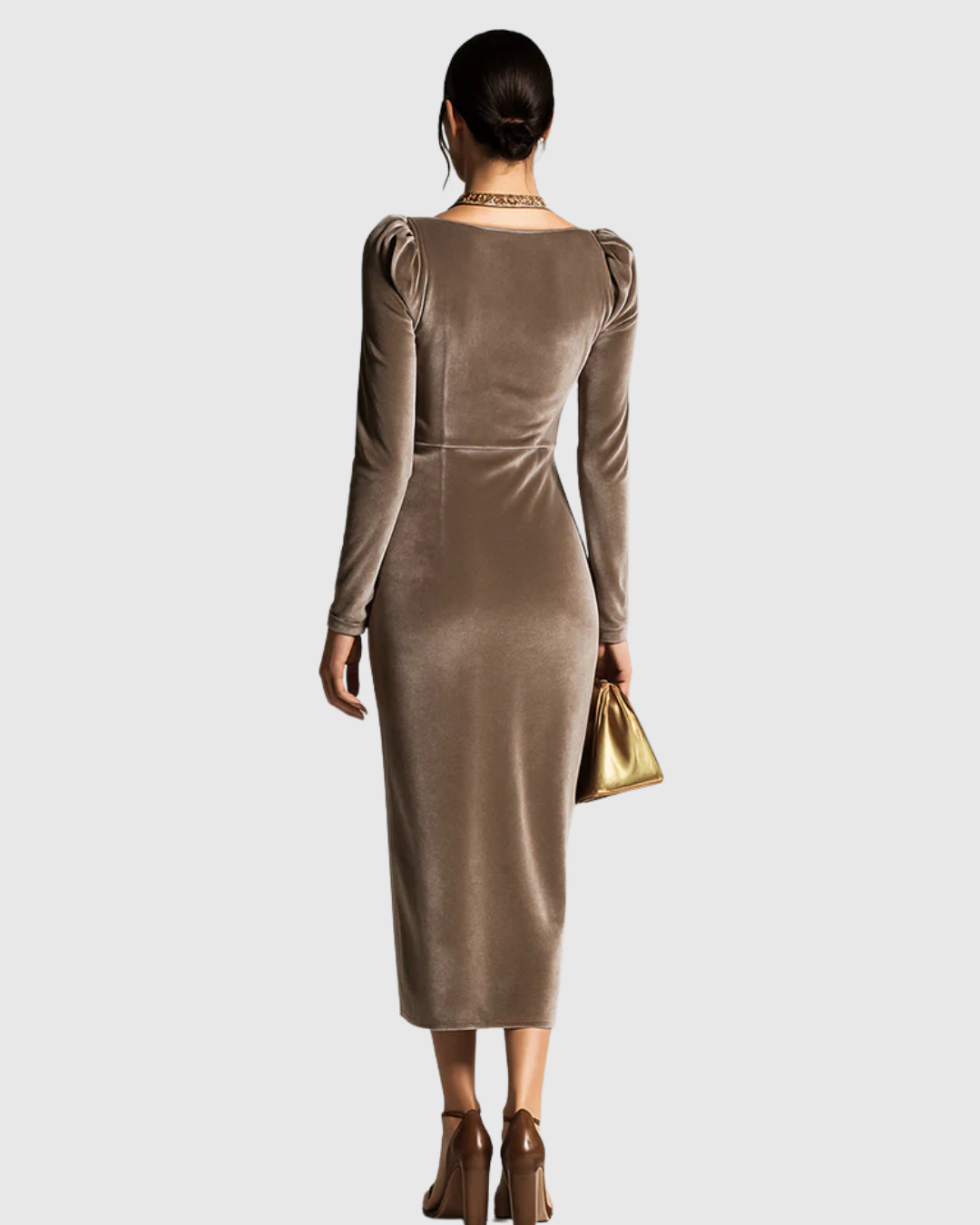 Eadoline | Elegantní plisované midi šaty