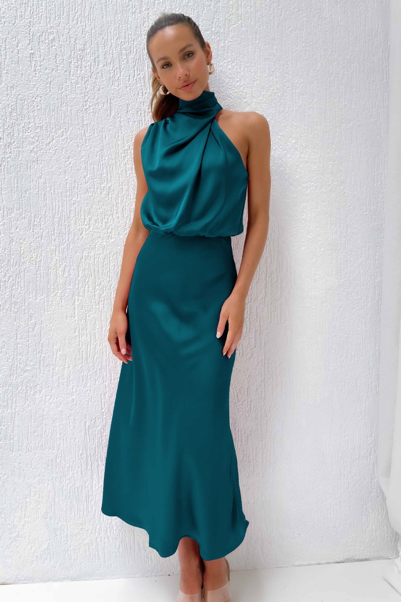 Faith | Dámské Elegantní Halter Večerní Šaty