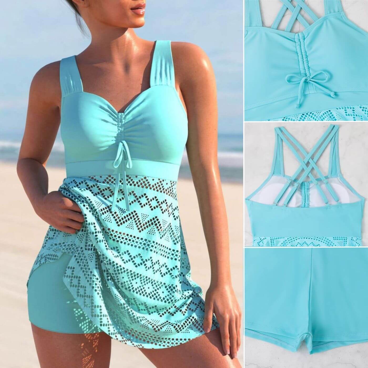 Grace | Tankini s Ruchovým Detailom