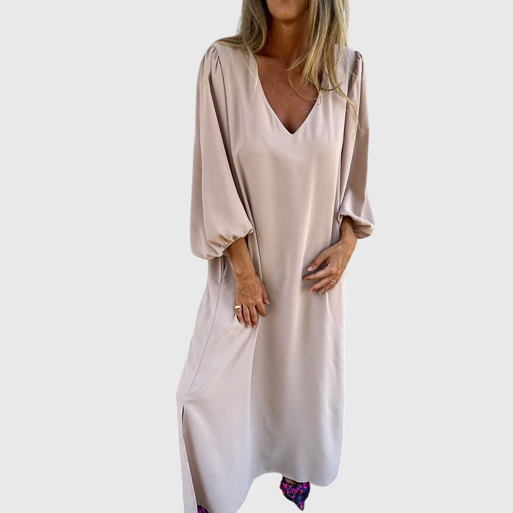 Carol - Dlouhé Boho Šaty s Praktickými Kapsami