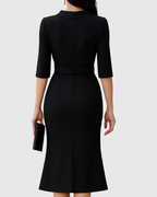 Blythewyn | Elegantní černé midi šaty