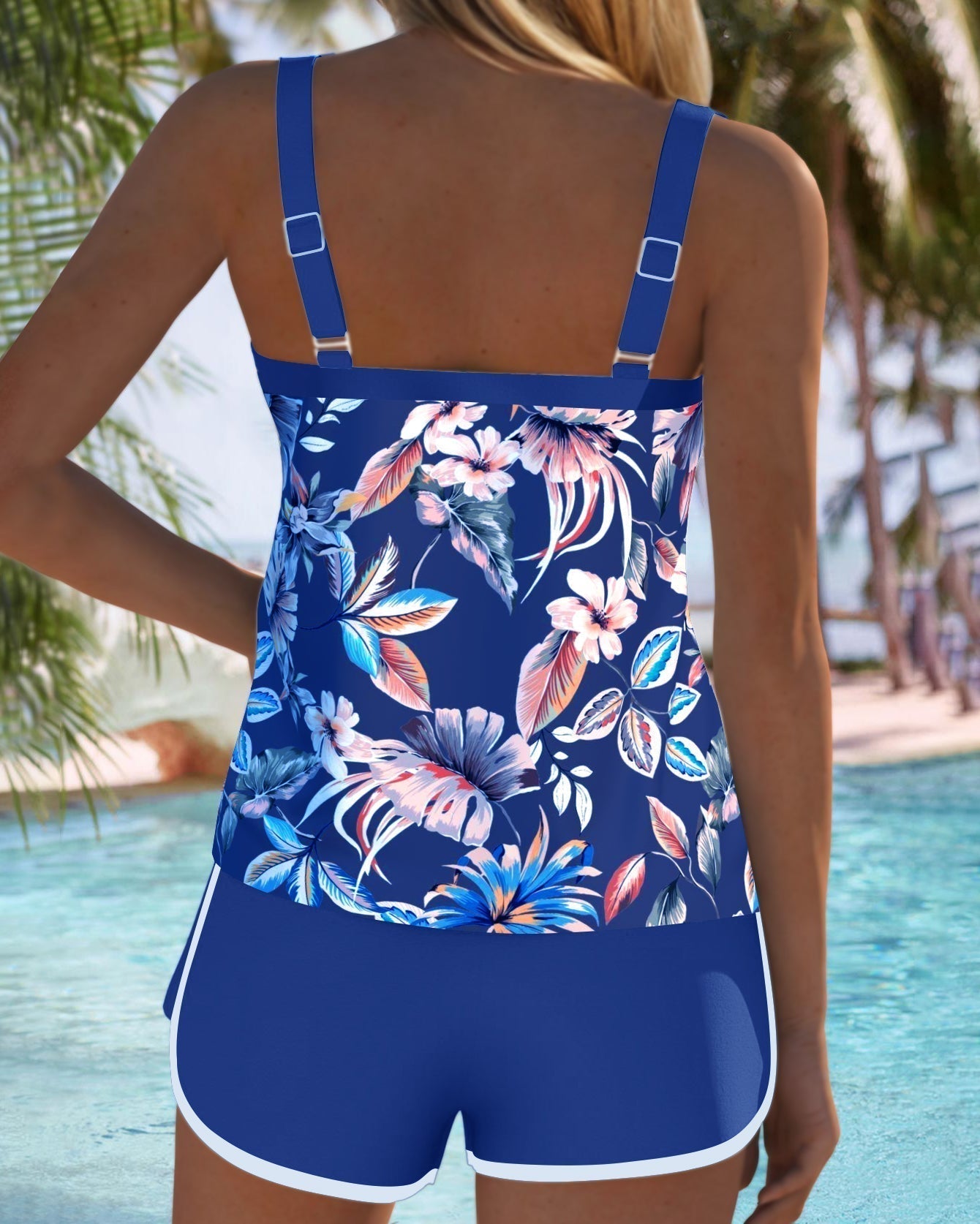 Iris | Bezrukávový tankini s U-výstřihem