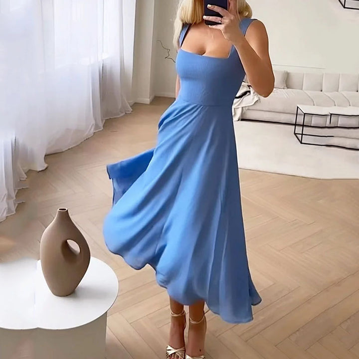 Hannah | Elegantní čtvercové midi šaty pro ženy na svatbu" 

Rewritten: "Hannah | Stylové čtvercové midi šaty pro ženy na svatbu