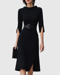 Blythewyn | Elegantní černé midi šaty