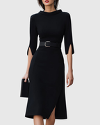 Blythewyn | Elegantní černé midi šaty