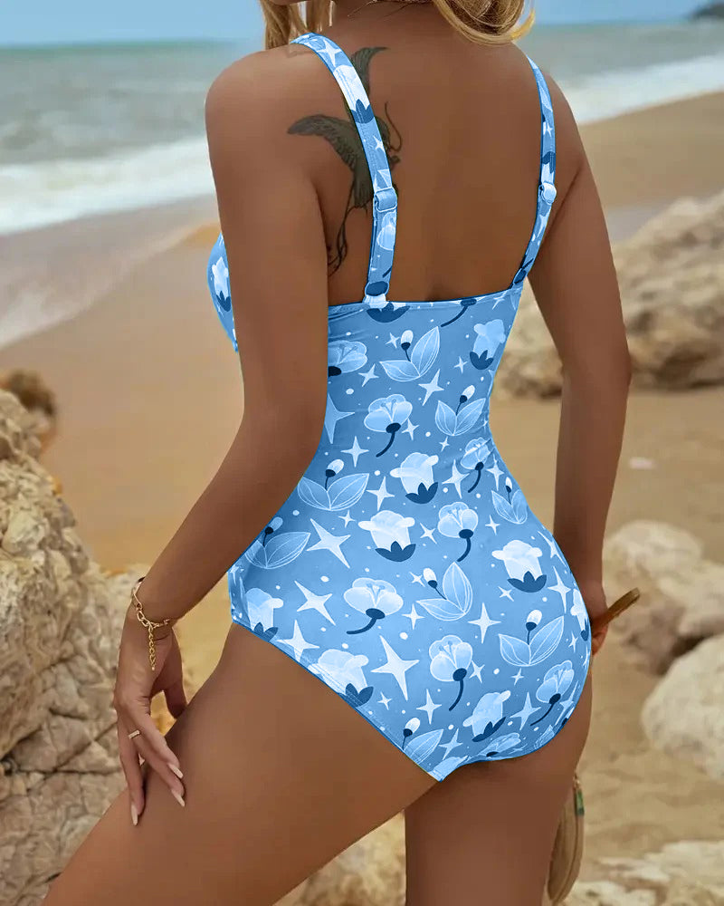 Clara | One-Piece Tankini with Print