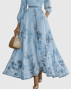 Rowella | Elegantní maxi šaty s plisováním