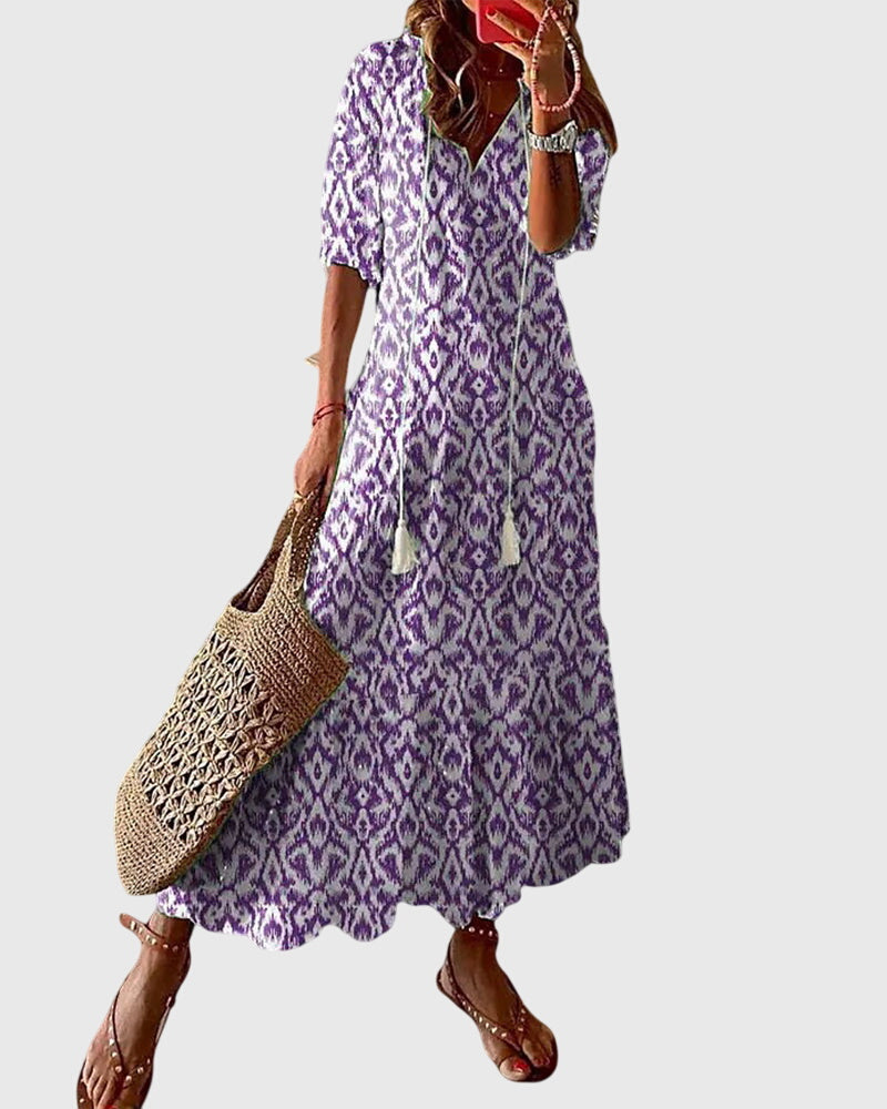 Amalia | Vintage Boho Letní Šaty