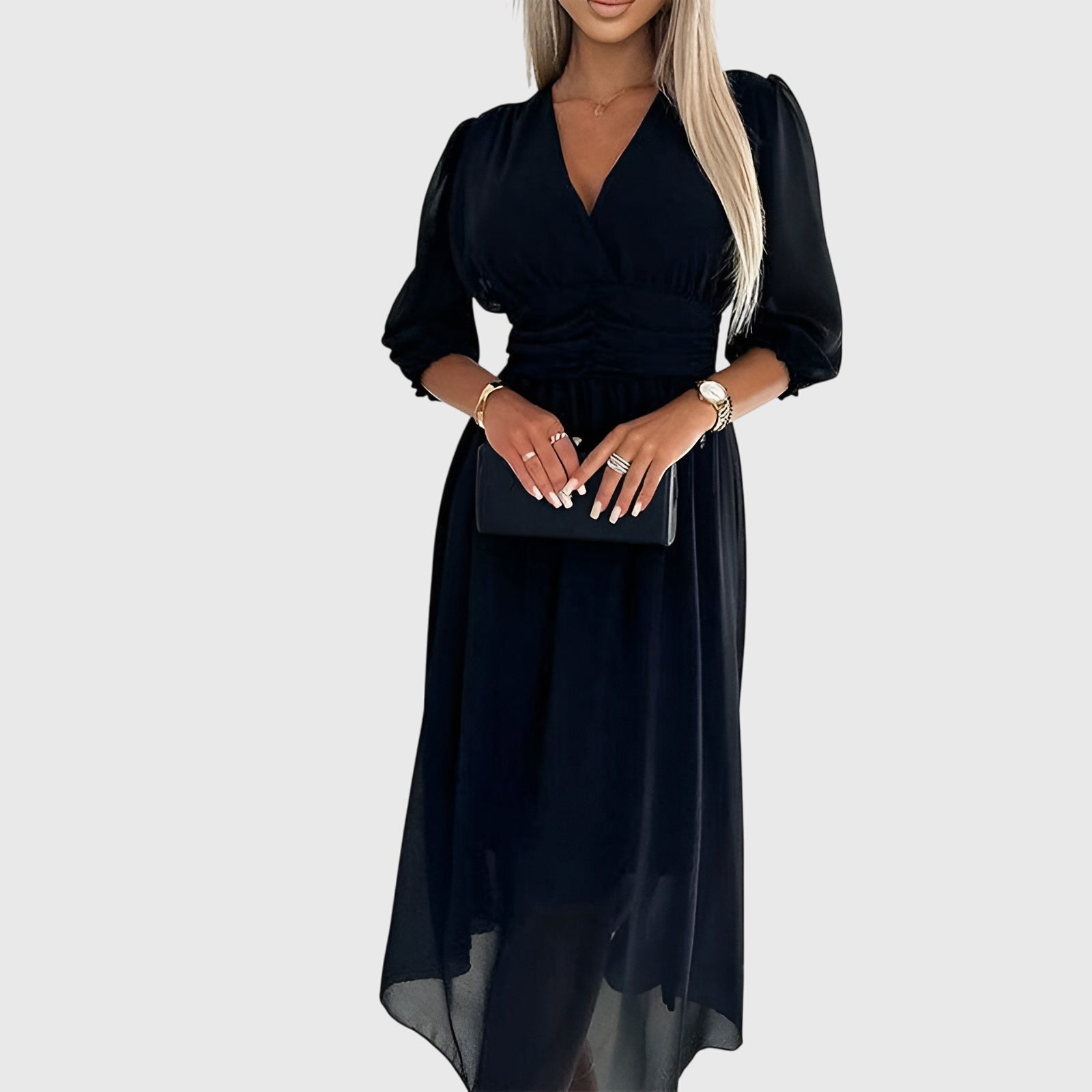 Chloe | Elegantní šaty z lehkého hedvábného šifonu