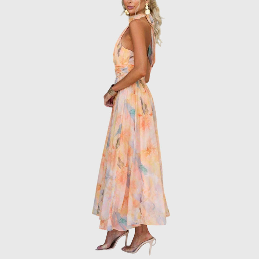 Halter Neck Maxi Dress