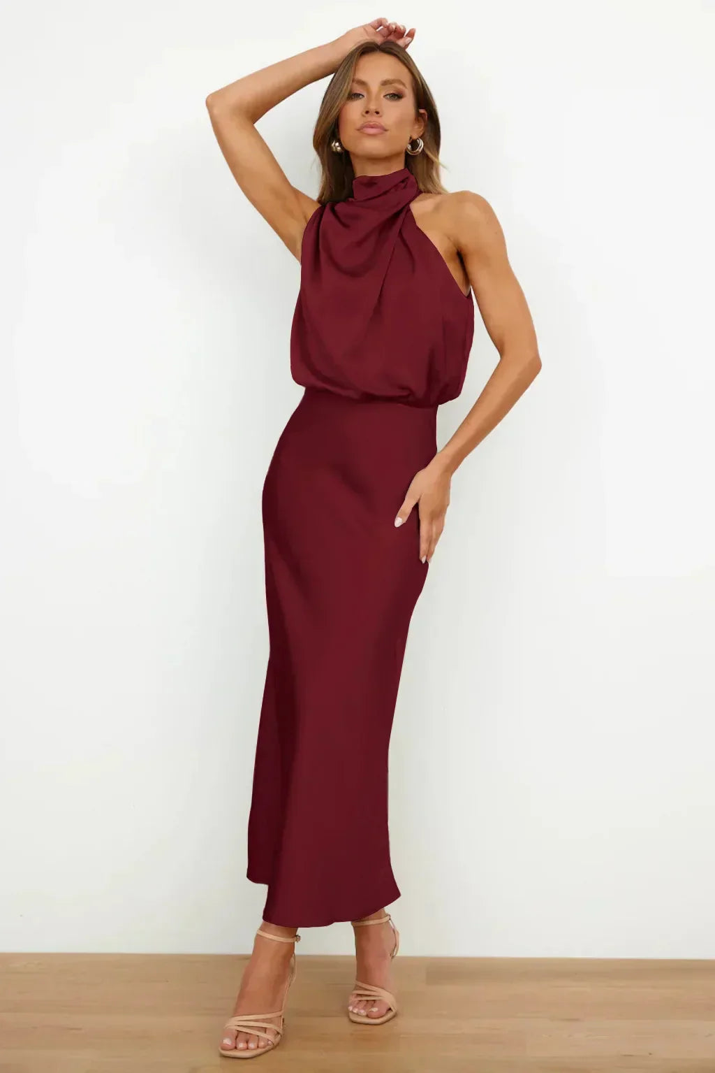 Faith | Dámské Elegantní Halter Večerní Šaty