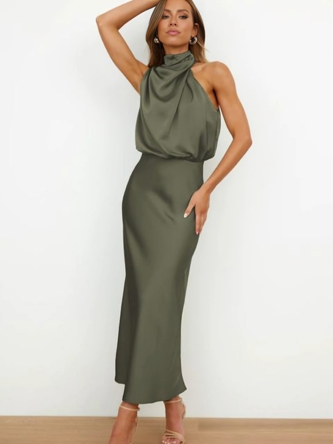 Faith | Dámské Elegantní Halter Večerní Šaty