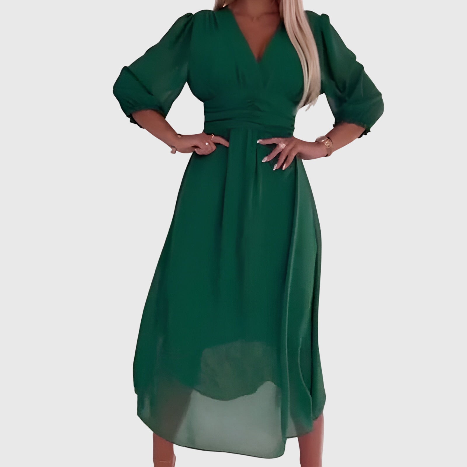 Chloe | Elegantní šaty z lehkého hedvábného šifonu