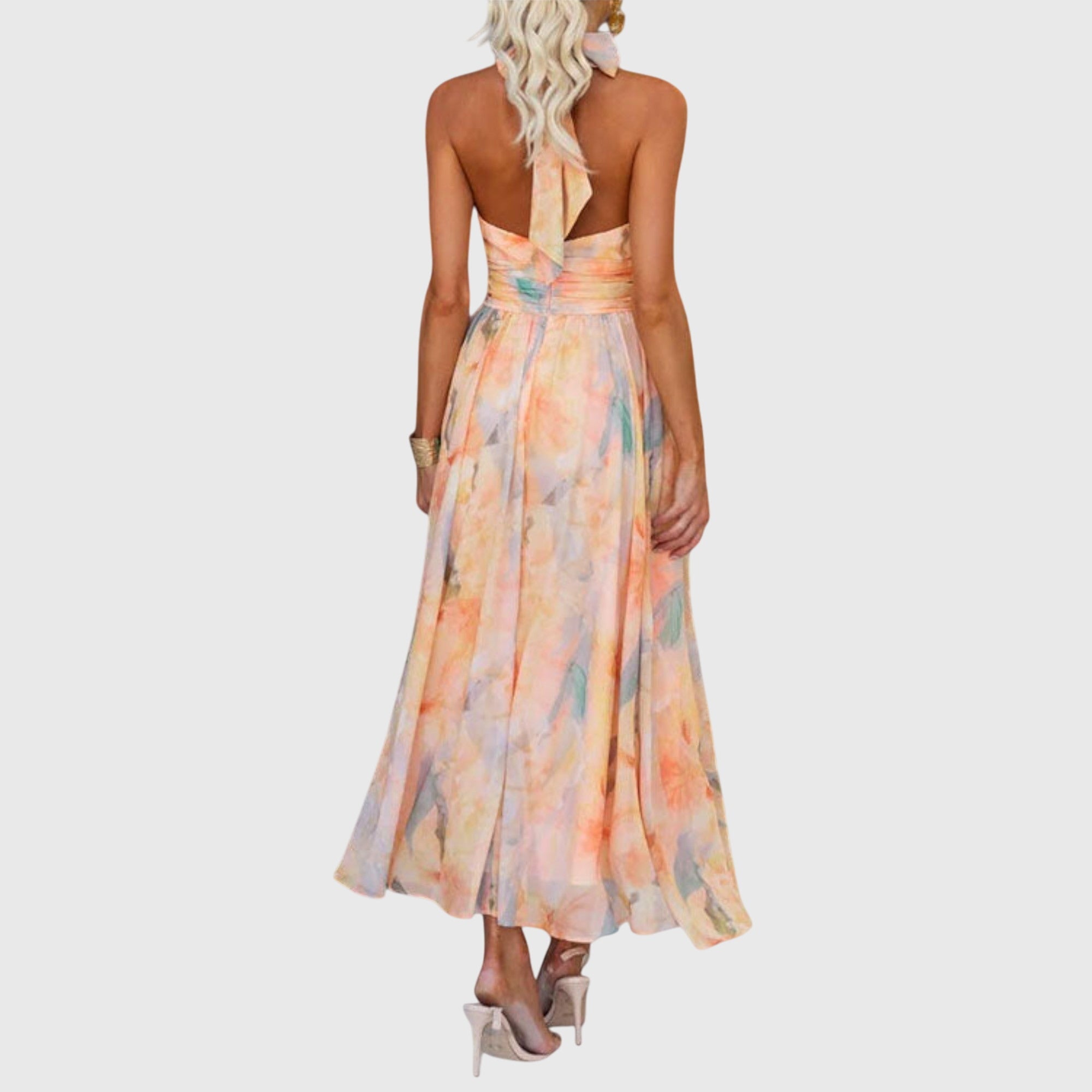 Halter Neck Maxi Dress