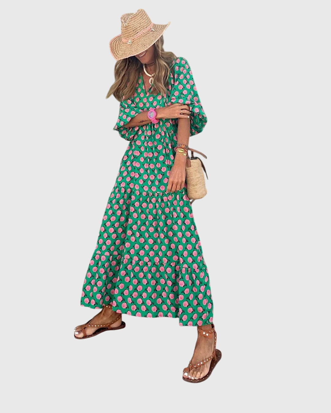 Sarah - Bohemian Maxi Dress